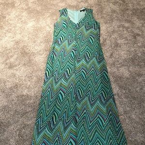 Multi colored maxi dress EUC